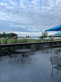 Morning view from inn restaurant
