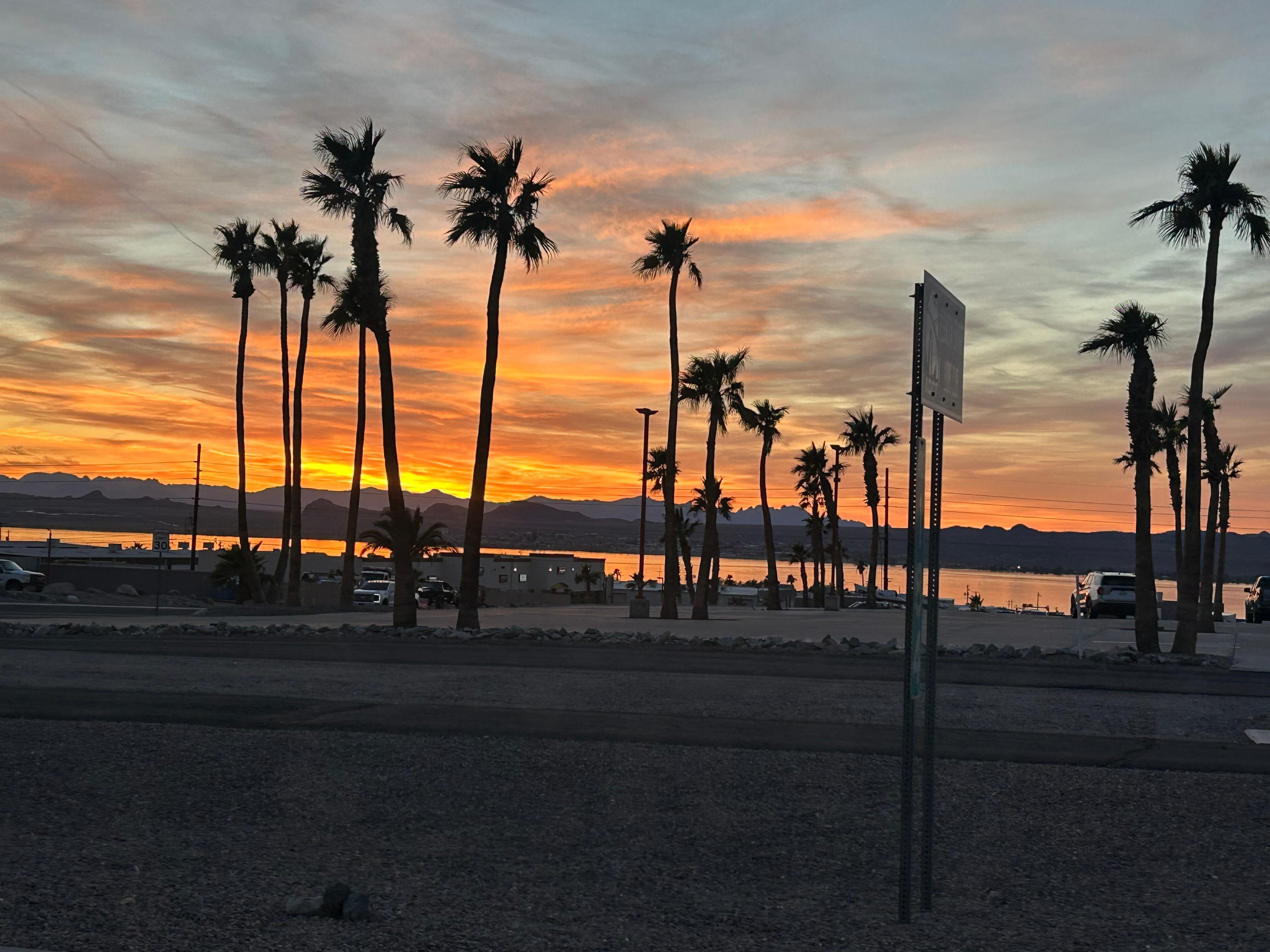 Sunsets are stunning.