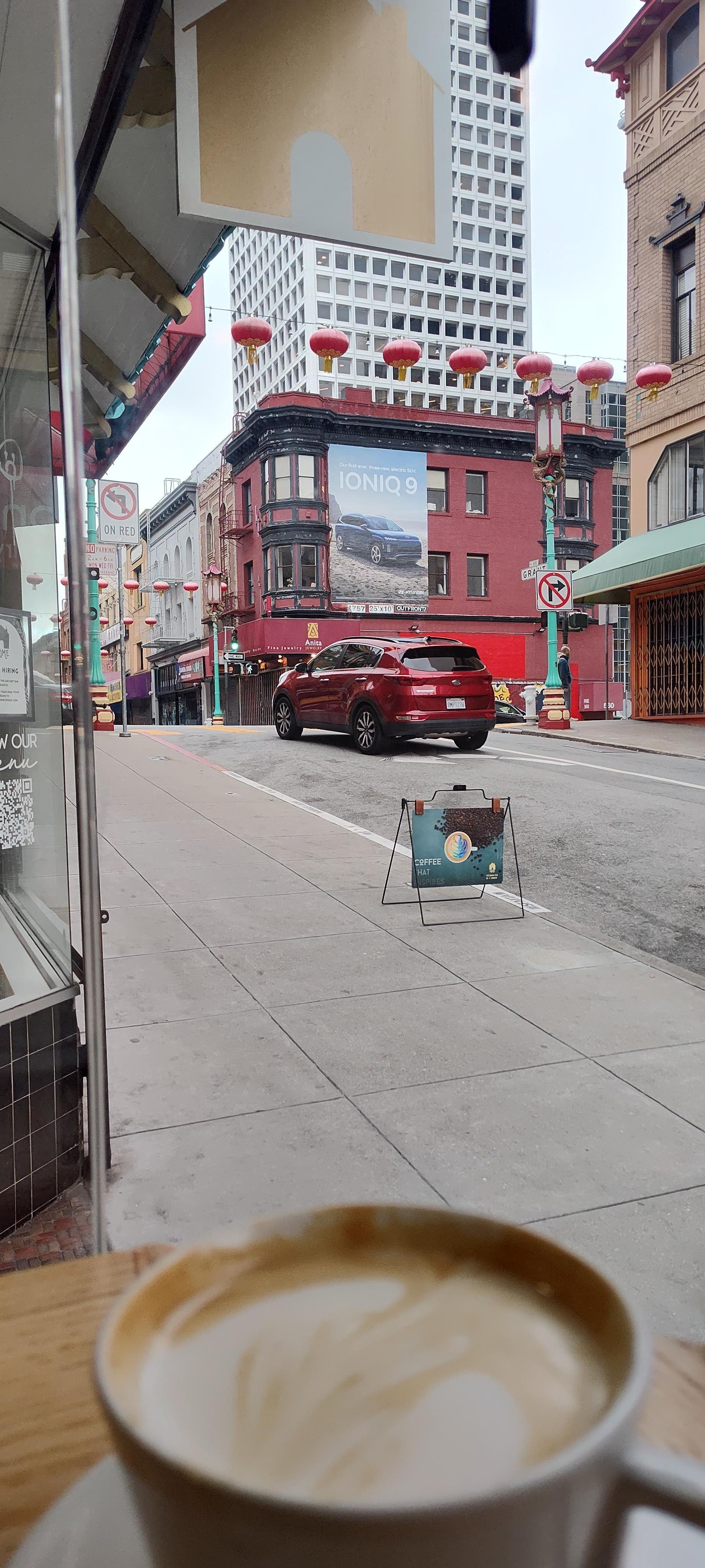 Coffee shop next door