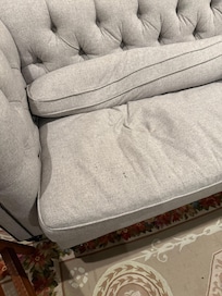 No support left in couch