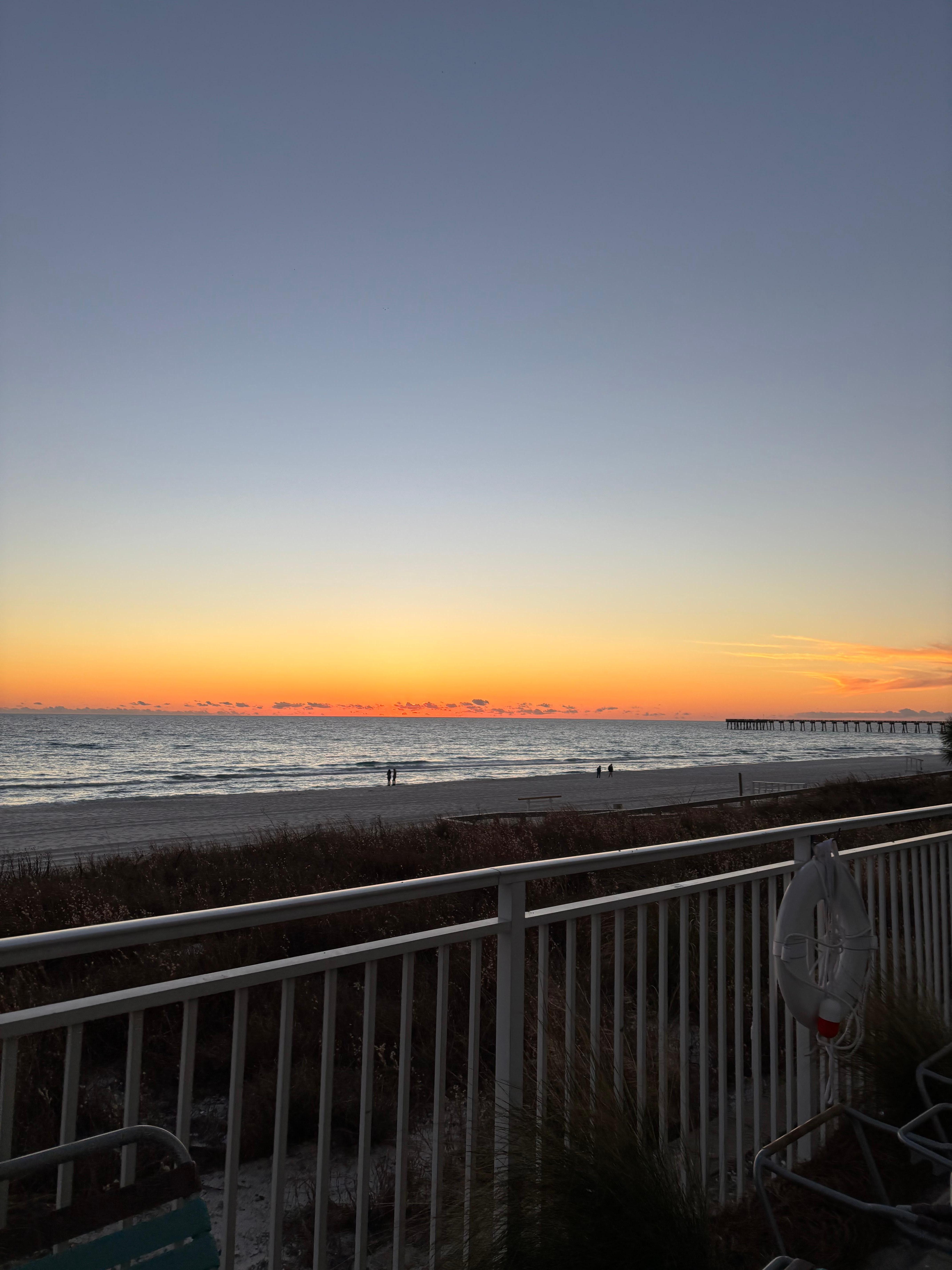 Sunrise from the balcony 