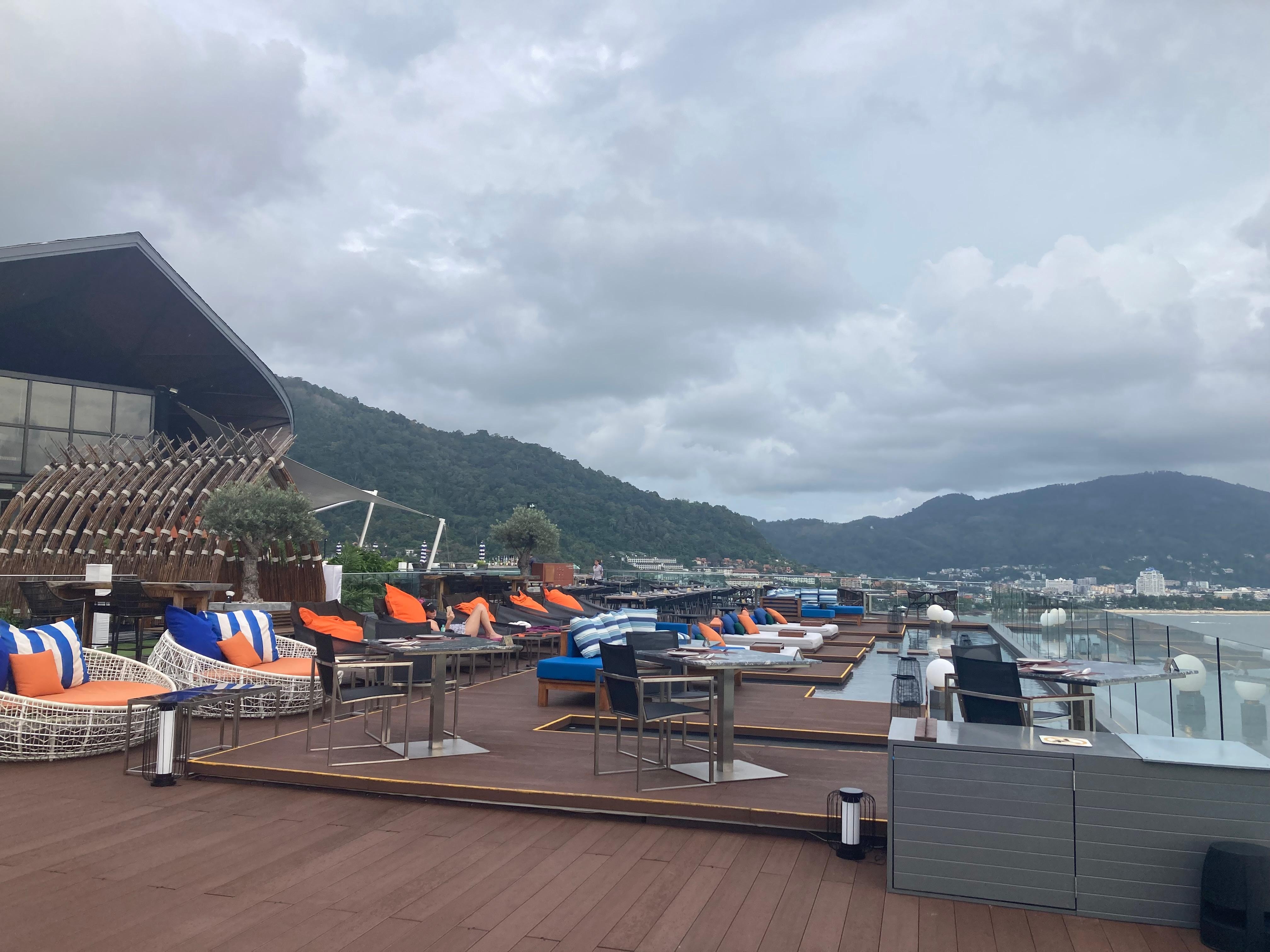 Beautiful views on the upper deck