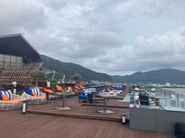 Beautiful views on the upper deck