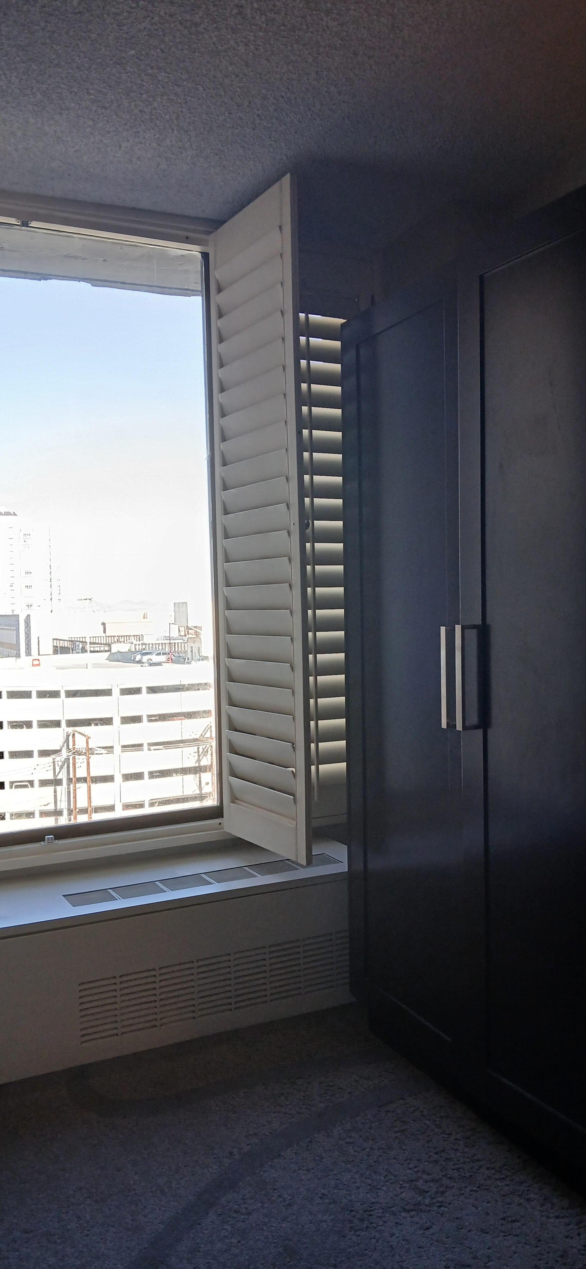 Nice view from tucked away windows. 