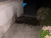 Active running leak out of hot tub.