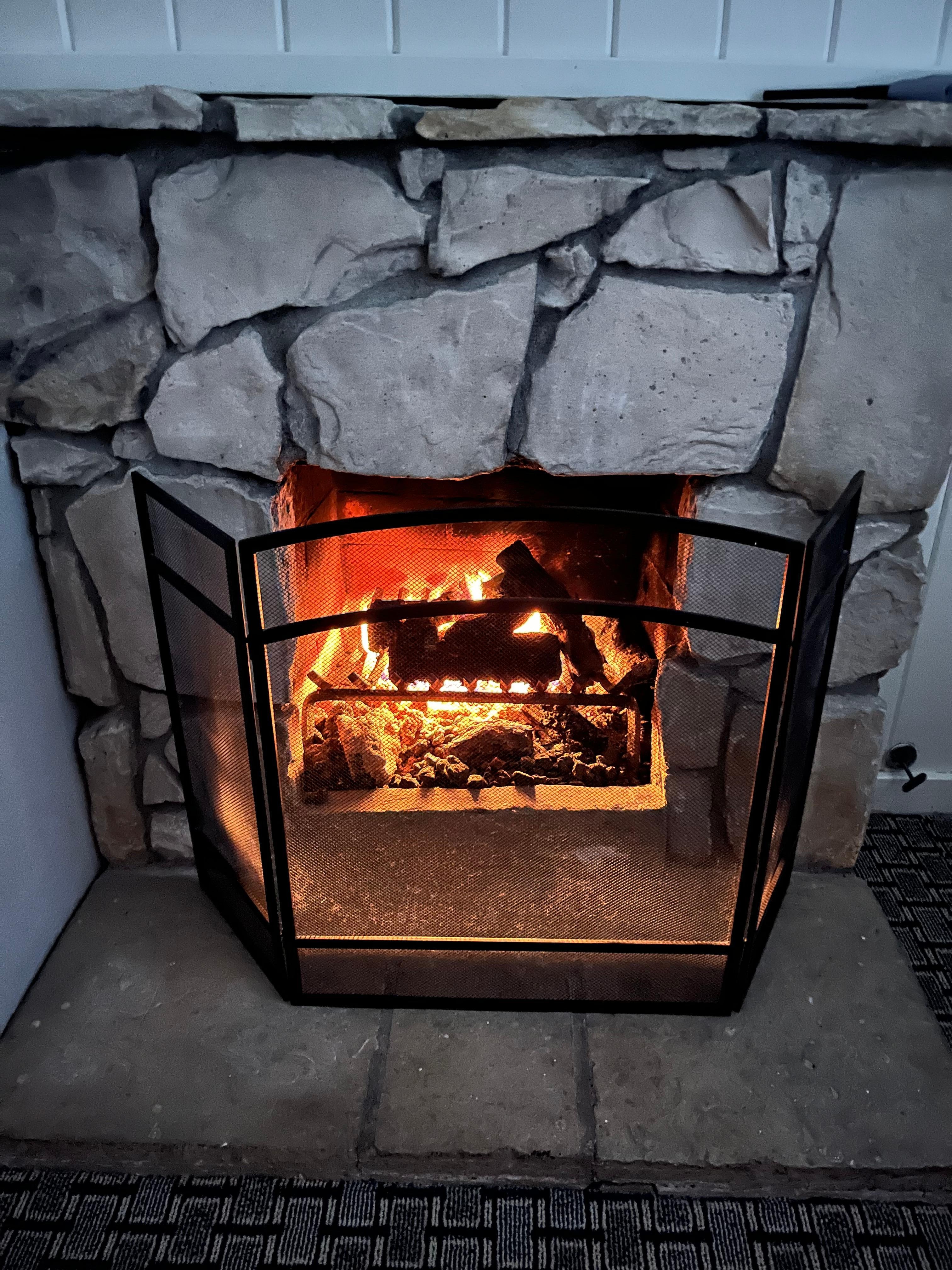 In room fireplace 