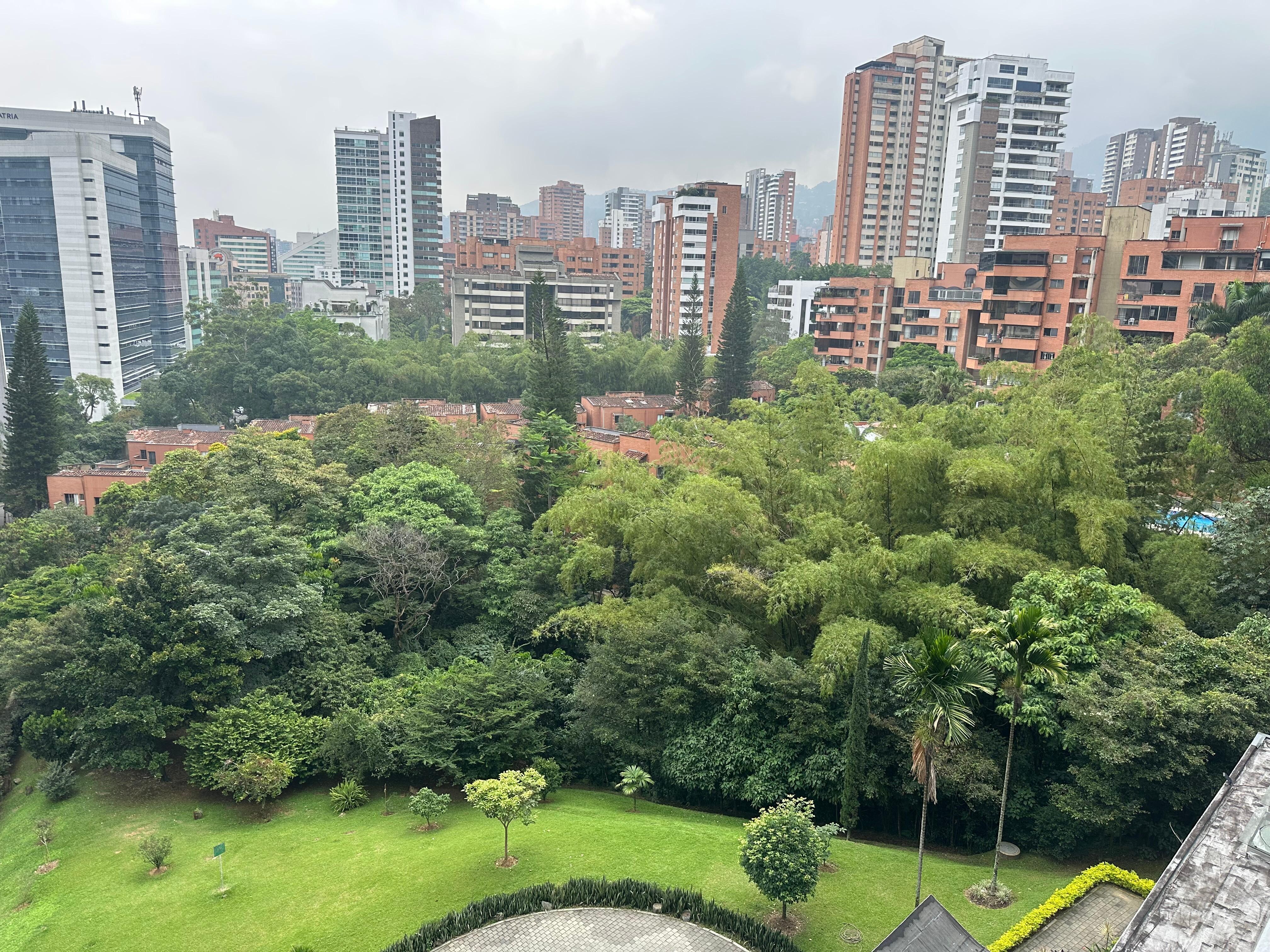 View from the room’s balcony
