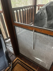 Broken back door spring