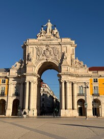 Arco da Rua Augusta at the entrance of Praça do Comércio, just a few blocks from the hotel — an iconic landmark leading to the waterfront and one of Lisbon’s most beautiful squares.