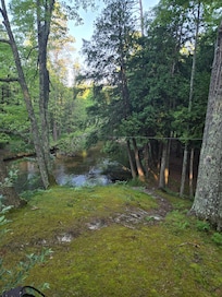 Nature's stair steps to the river