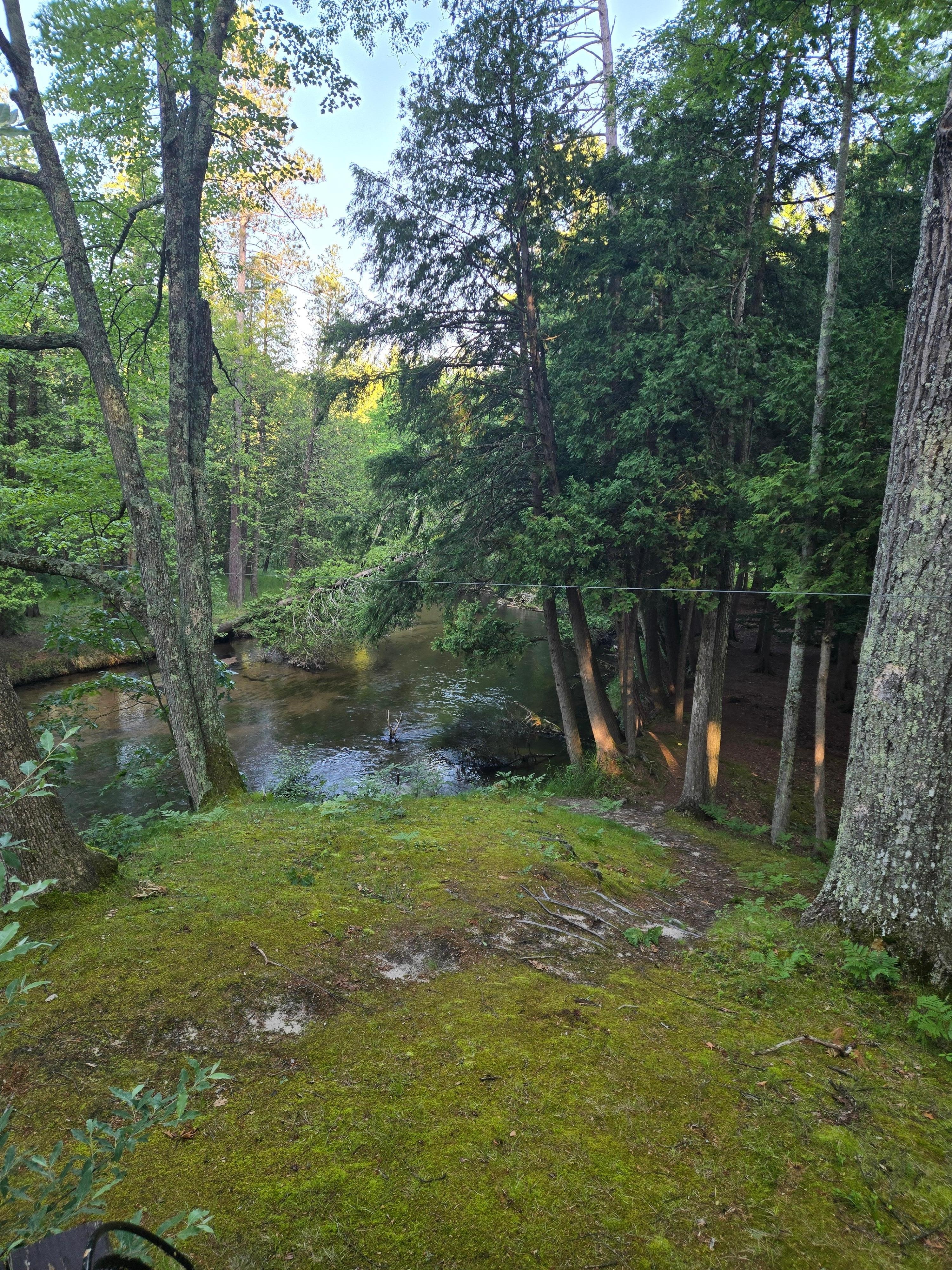 Nature's stair steps to the river