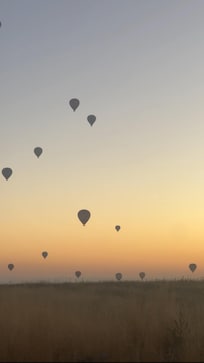 Hot air balloons view from hotel!