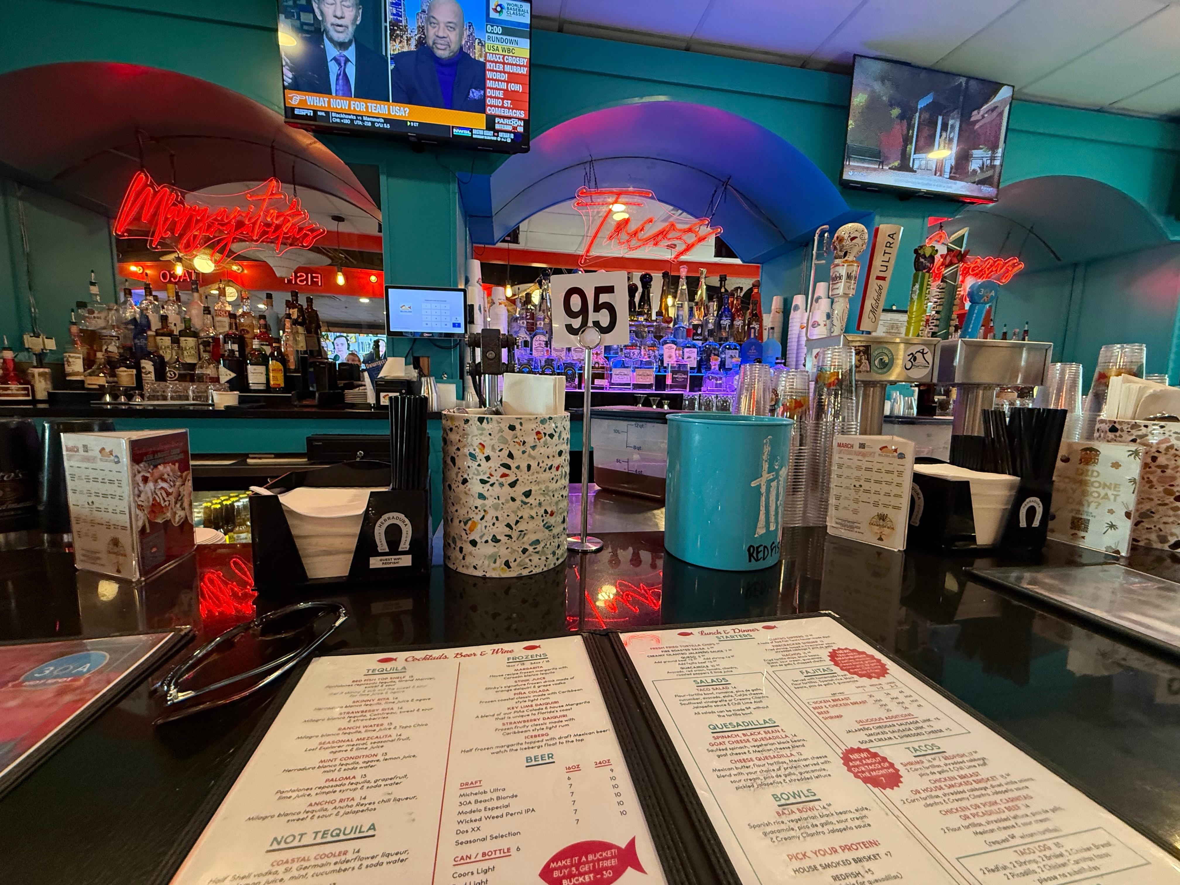 Redfish Taco - great good & live music nearby 