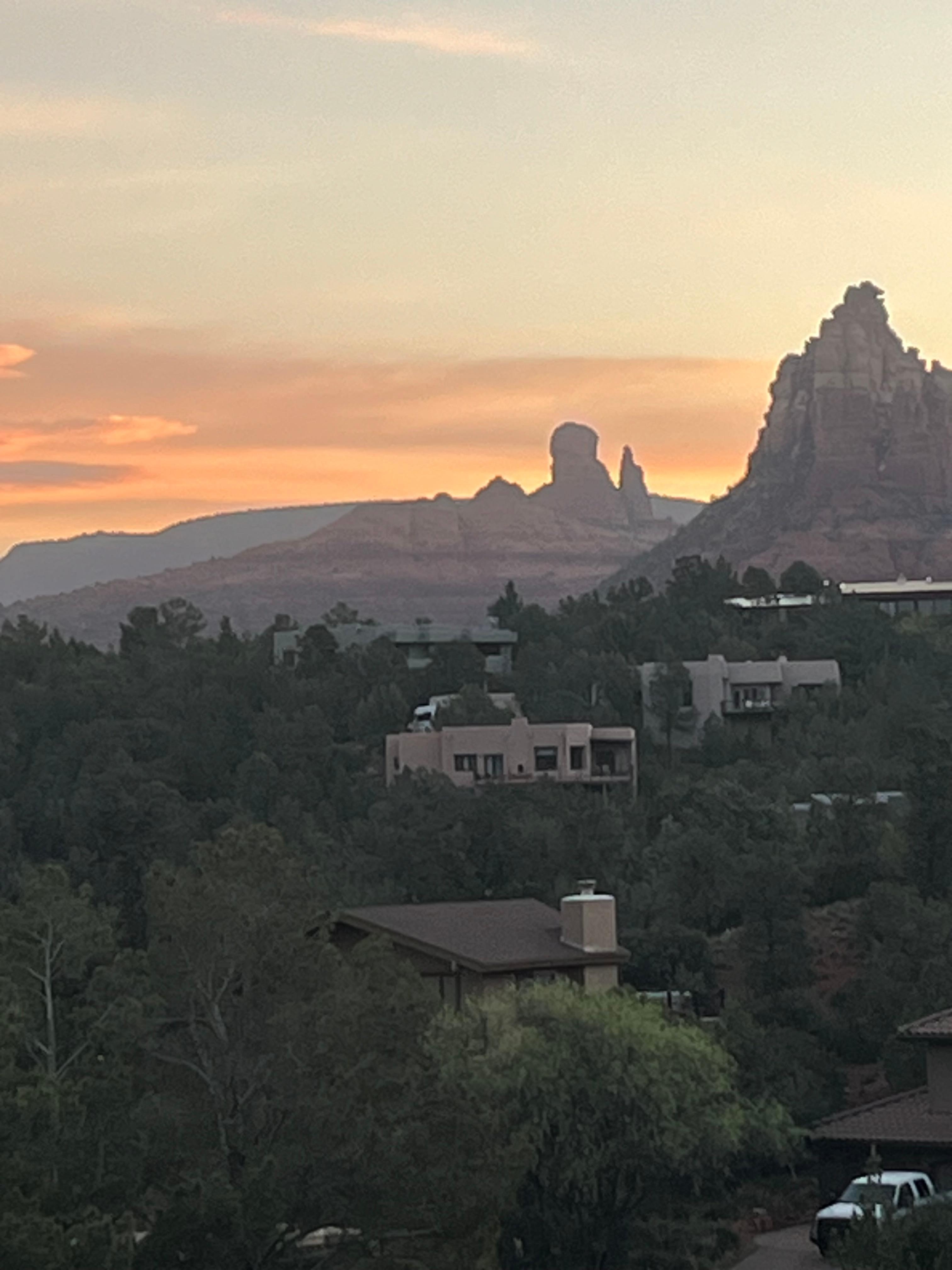 Photo taken from the porch on our last morning.
