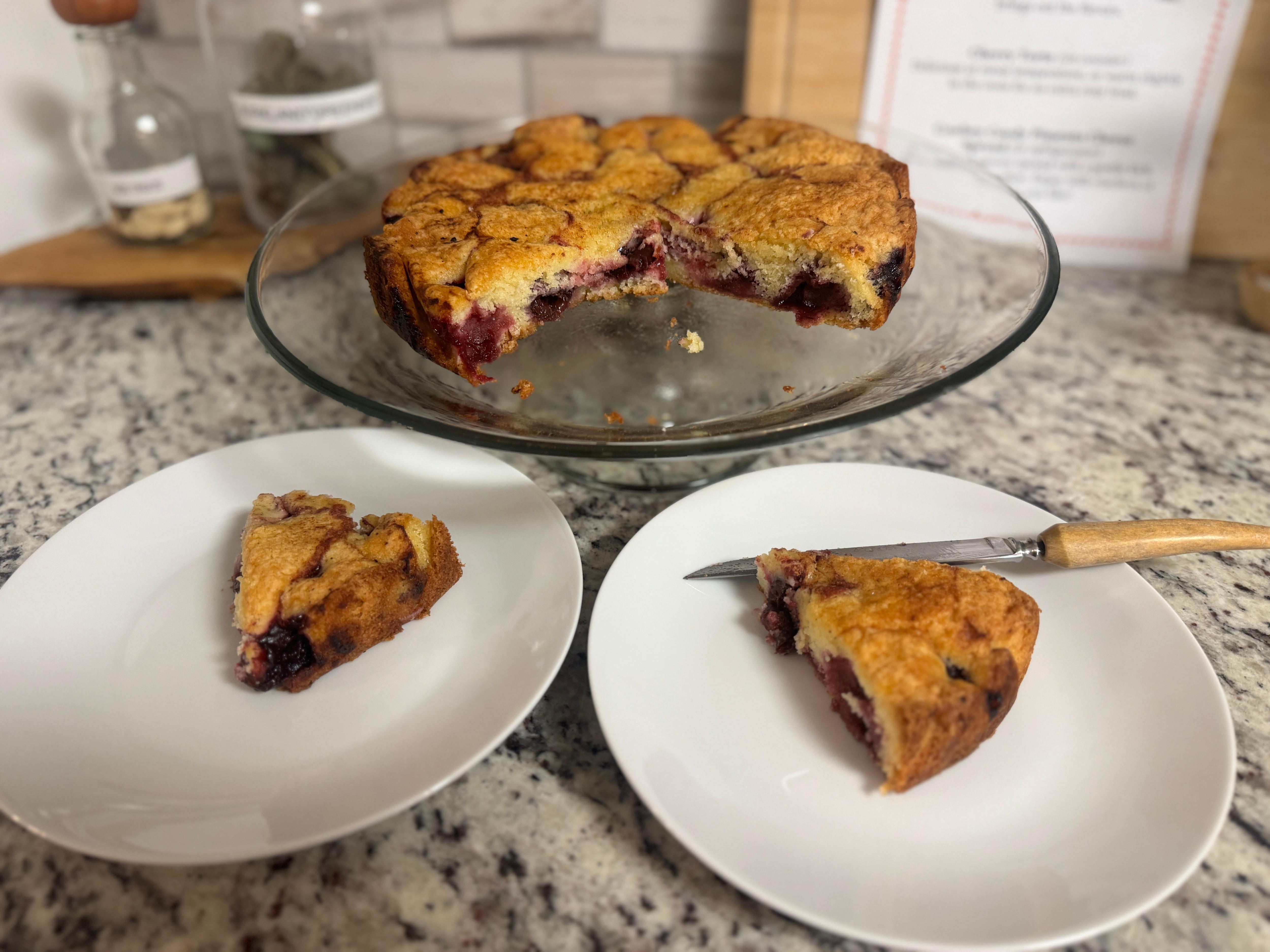 We ordered a cherry tart from Kate and it was delicious!