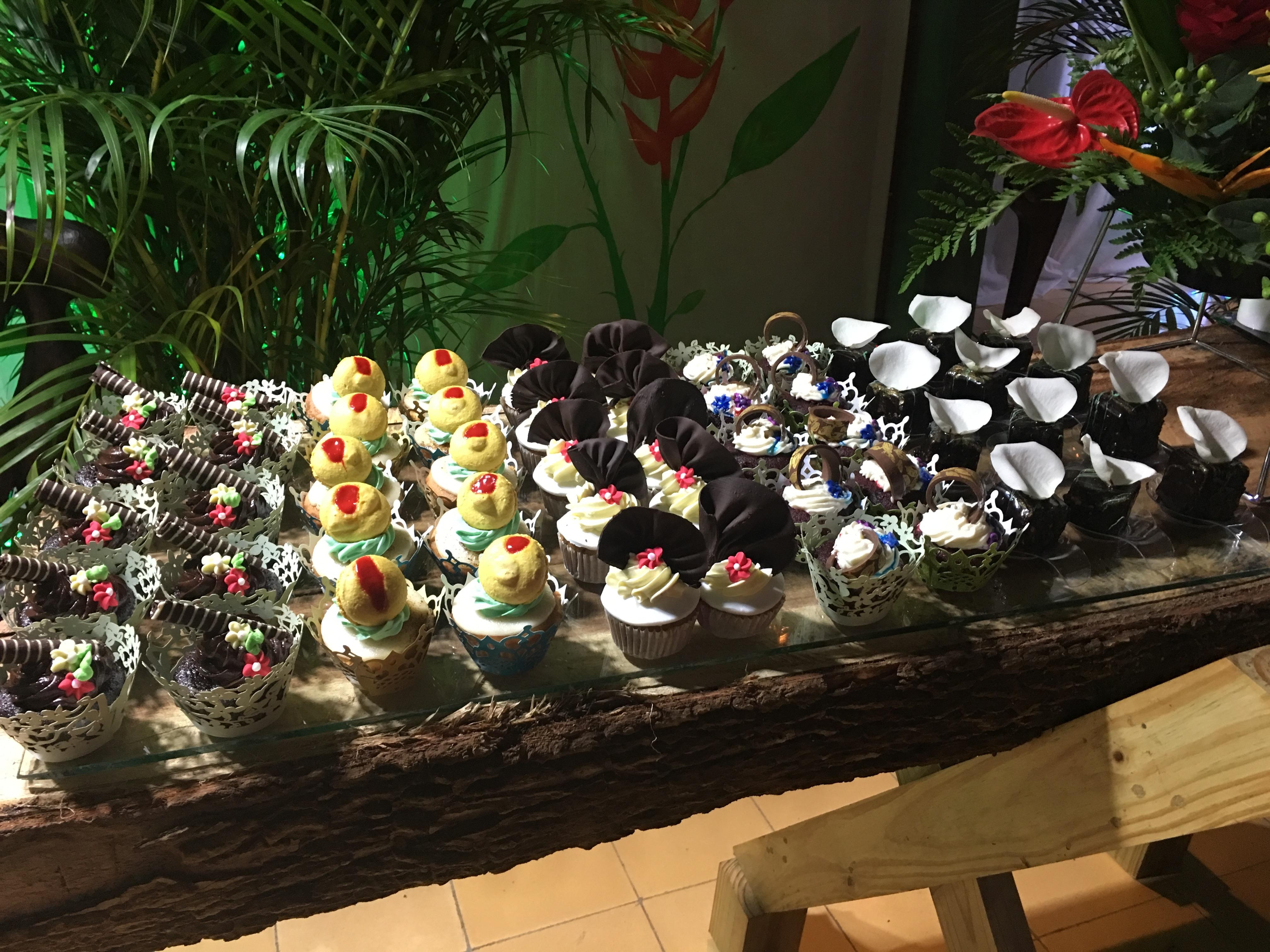 Desserts at the anniversary party.