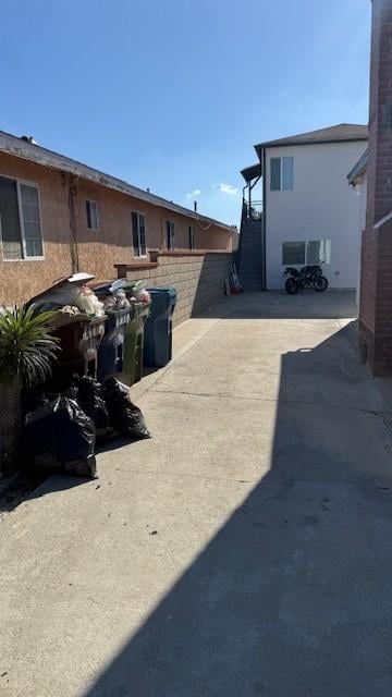 garbage not taken care of and parking area for 3 tenants