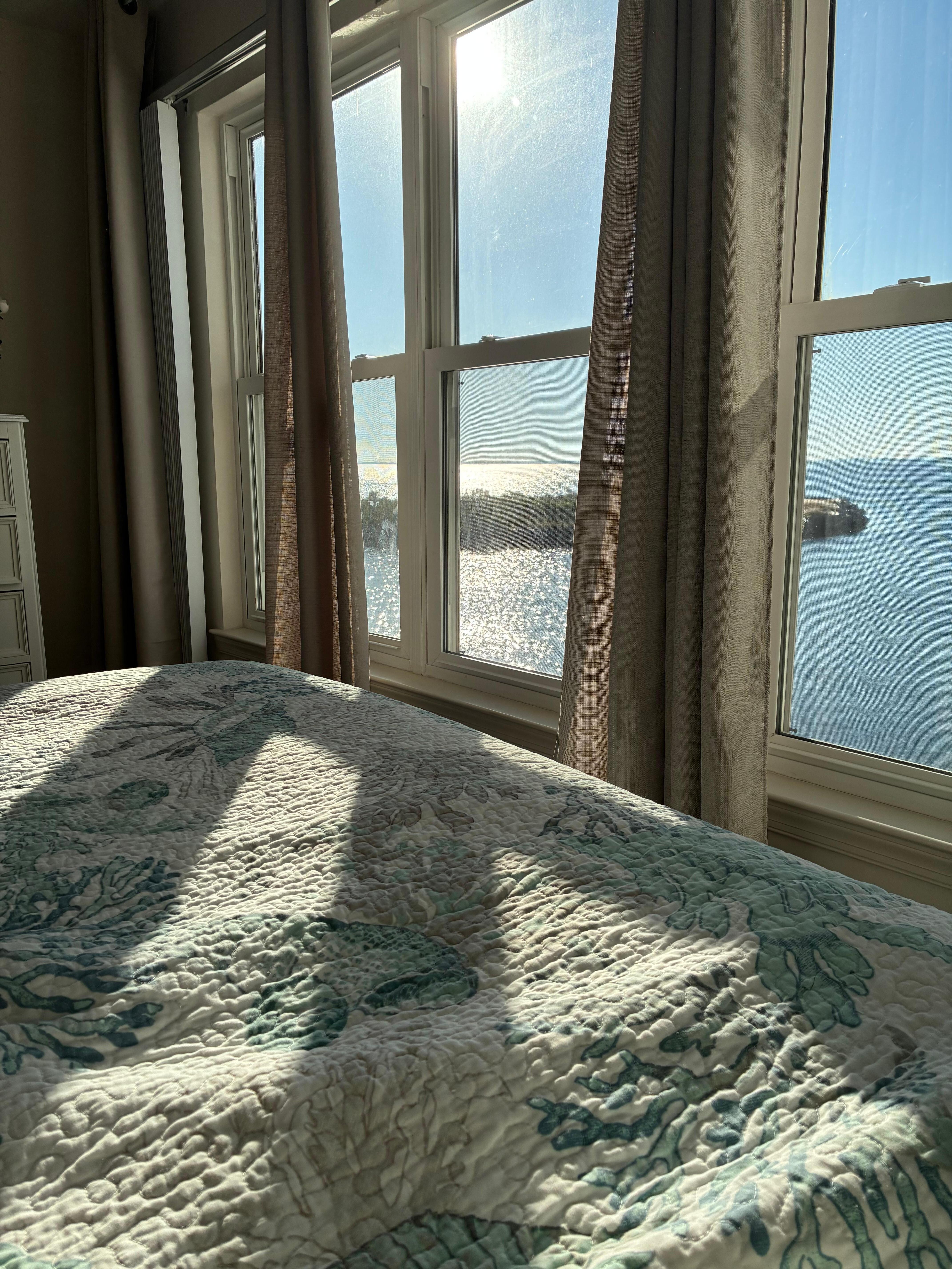 Waking up to the day with bright sunshine.