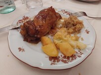 Hauptessen nach Suppe und Vorspeise