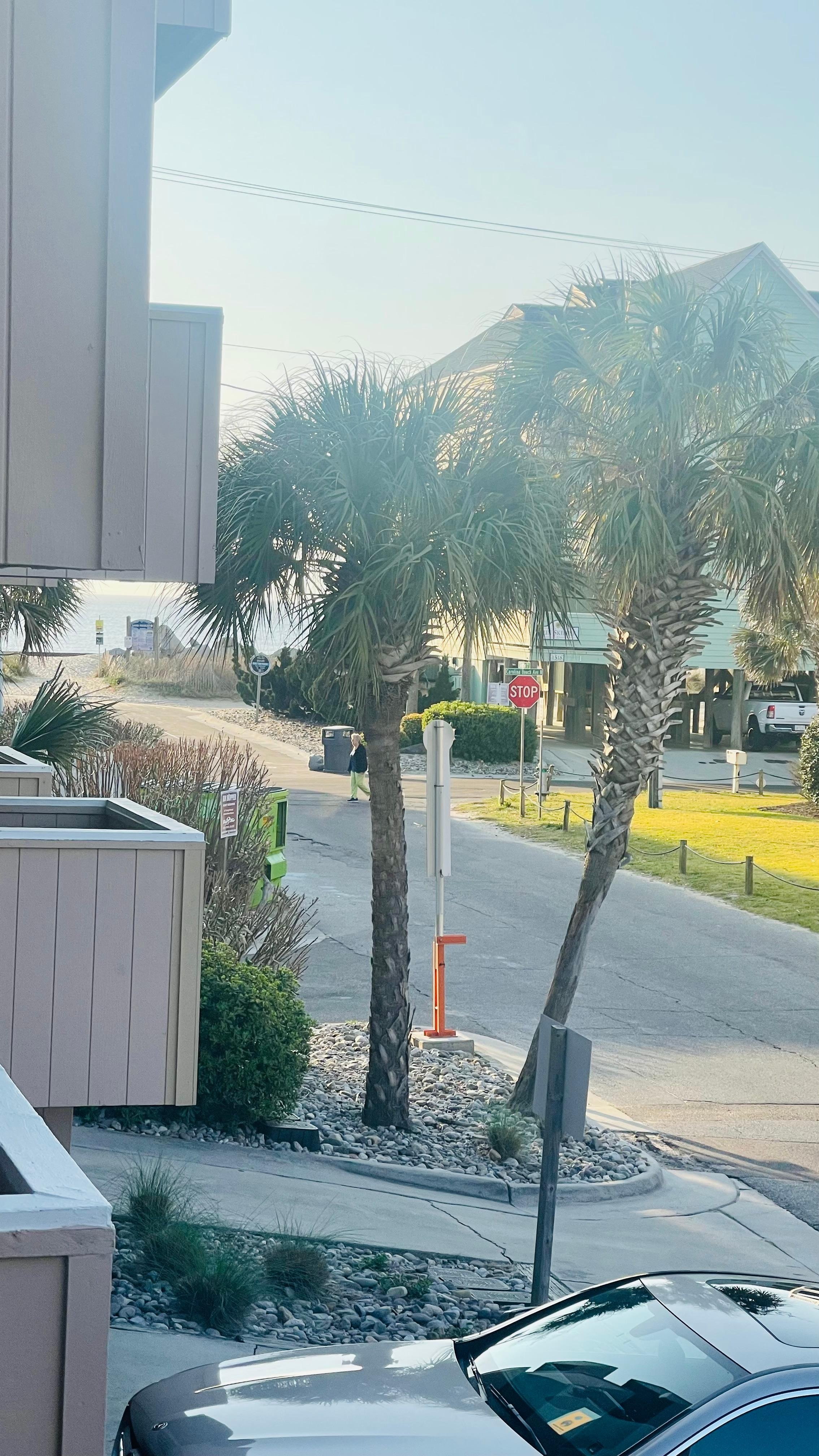 View of the beach from the balcony!!!!!