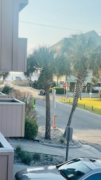 View of the beach from the balcony!!!!!