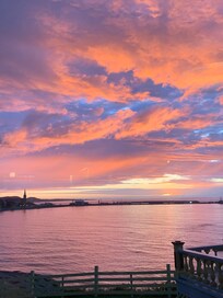 Sunset view from our dinner table