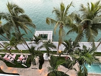 View from our room balcony