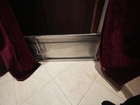 Gate to step over to get in front door