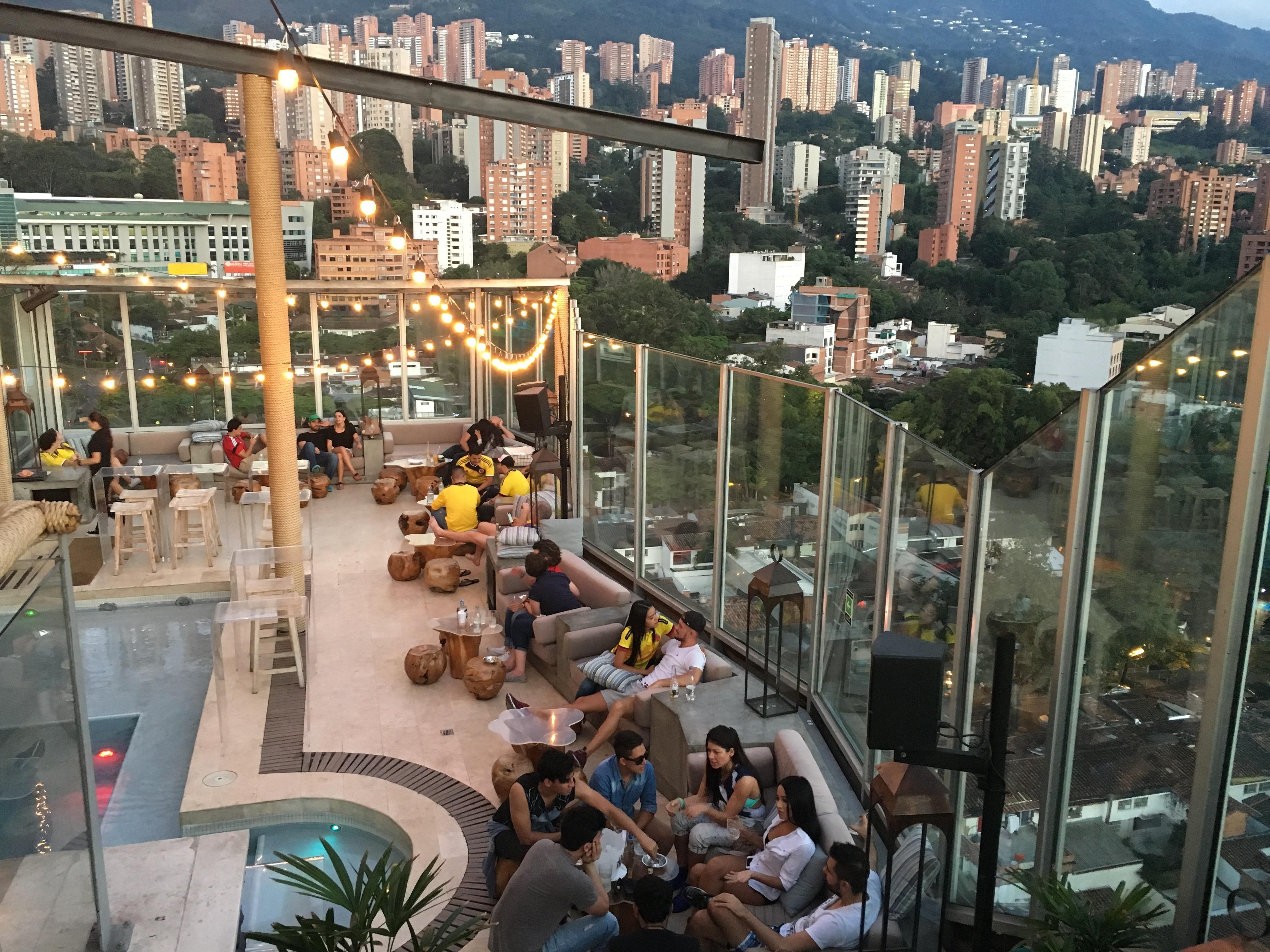 View from Hotel Charlee at Parque Lleras