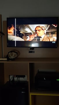 Vertical line on tv screen