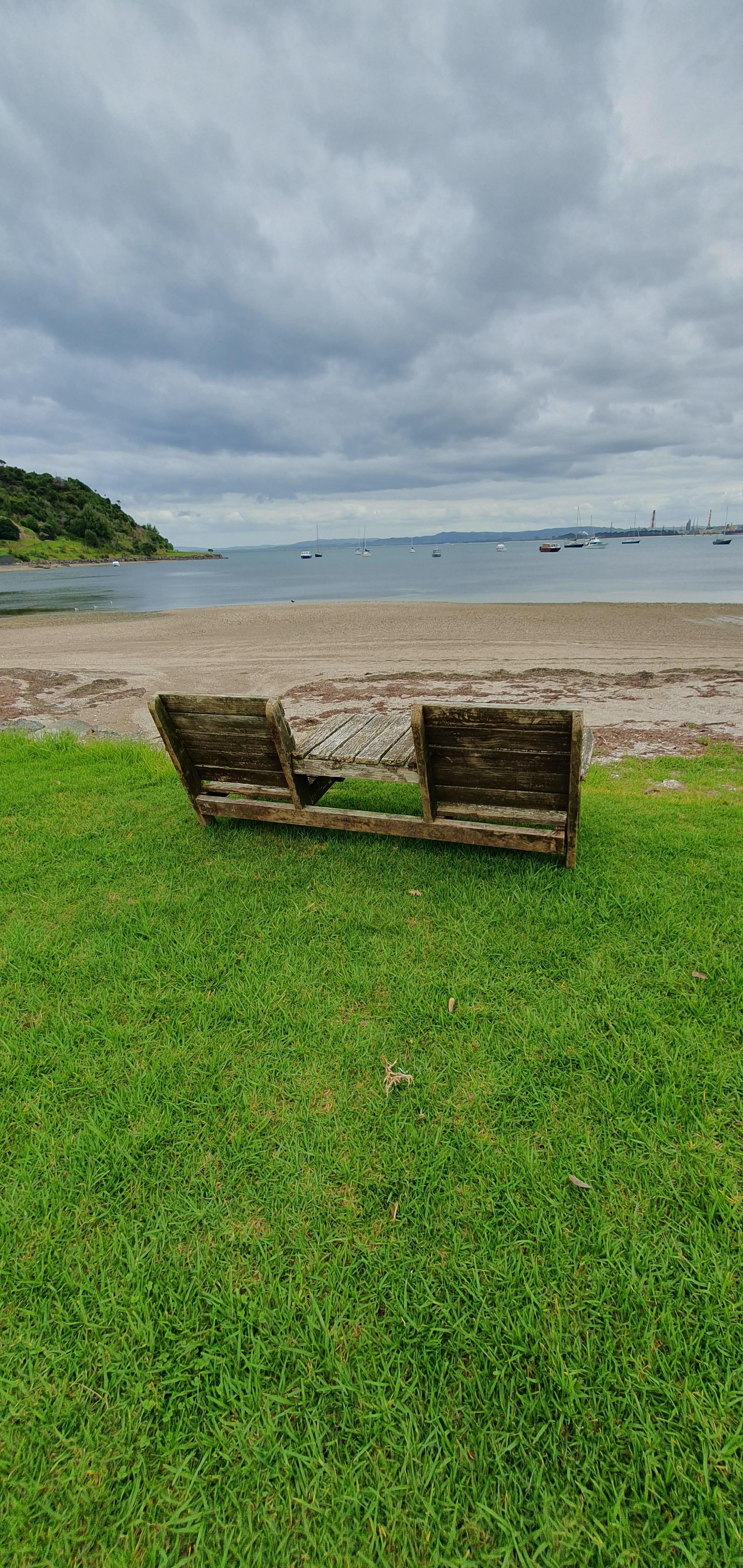 Beach opposite house