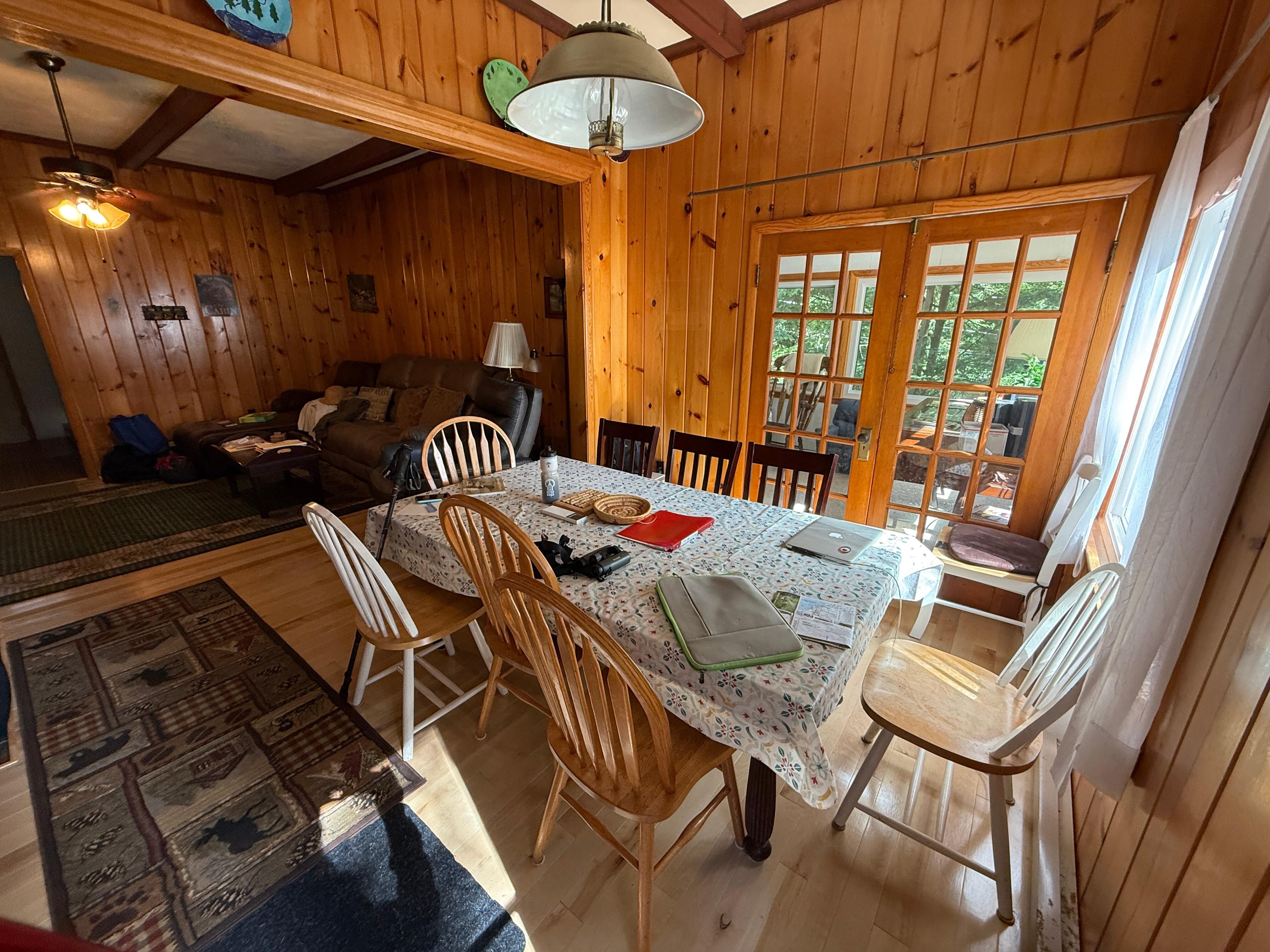 Living room/Dining room   (Office through doors).