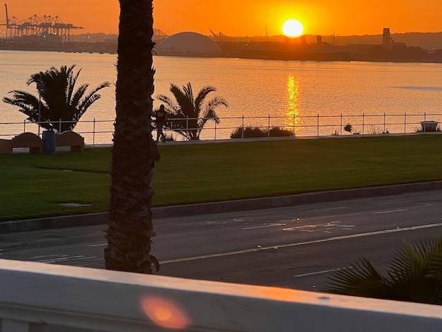 Sunset from the deck.