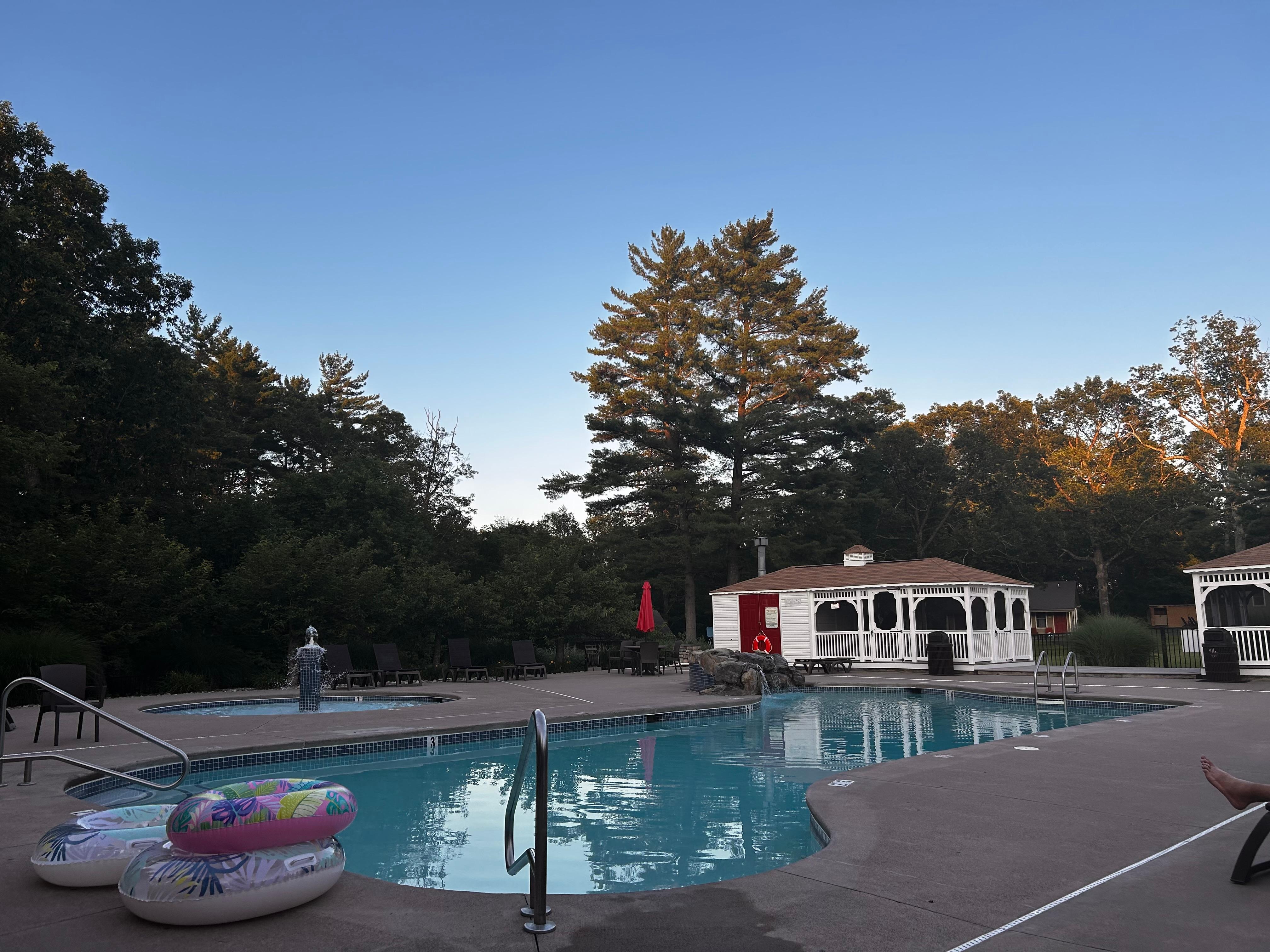 Pool view at 5-6pm