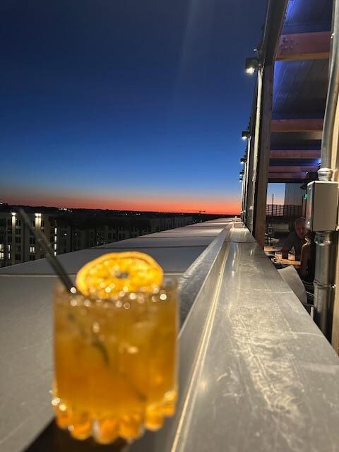 The Highlander at Sunset enjoying an
Orange Creamsicle   