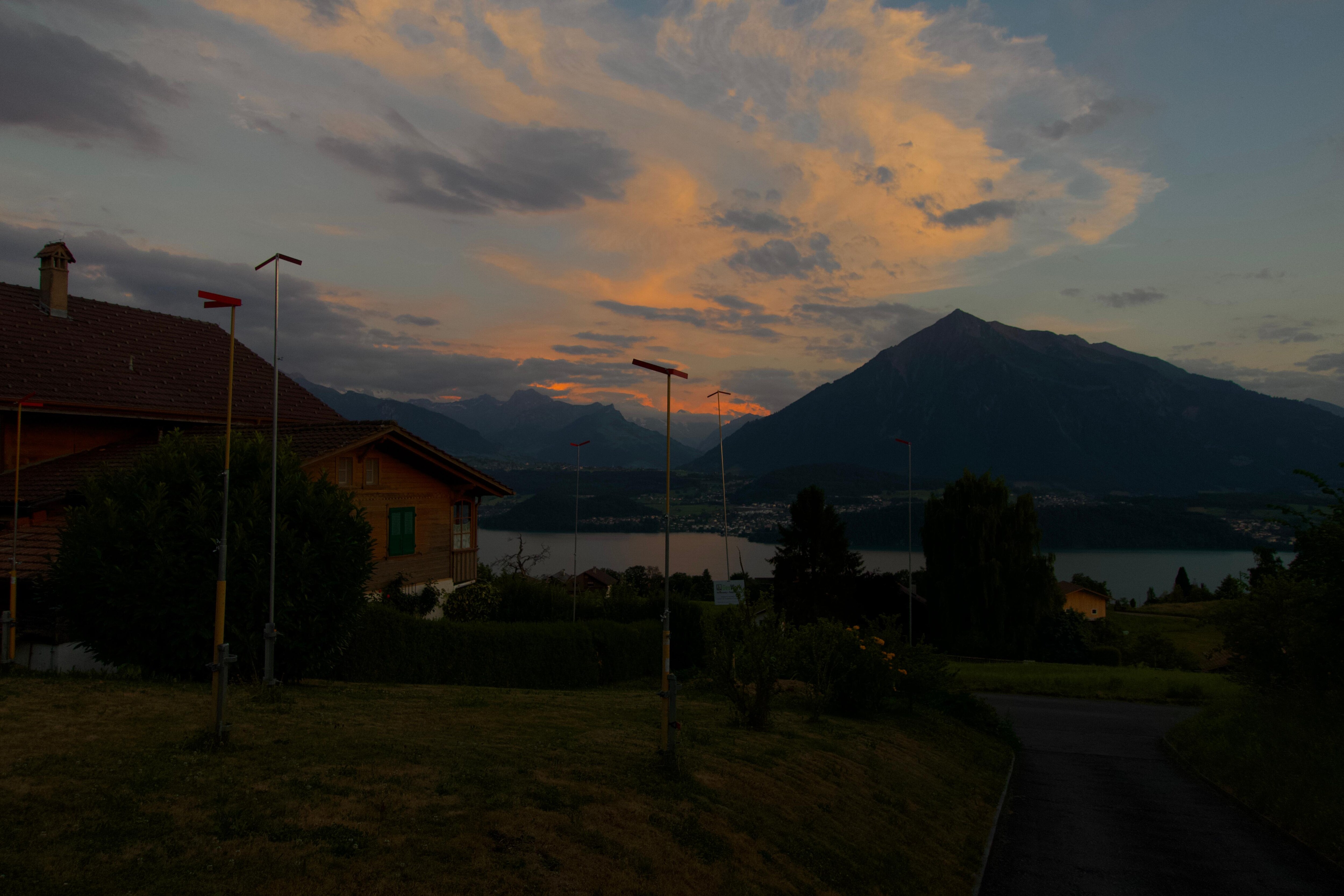 View at sunset