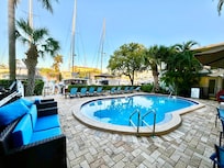 Poo overlooking canal. Unit is lower corner.