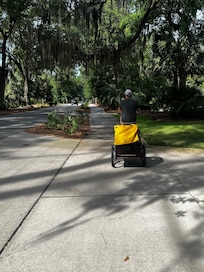Morning bike ride through beautiful trails.