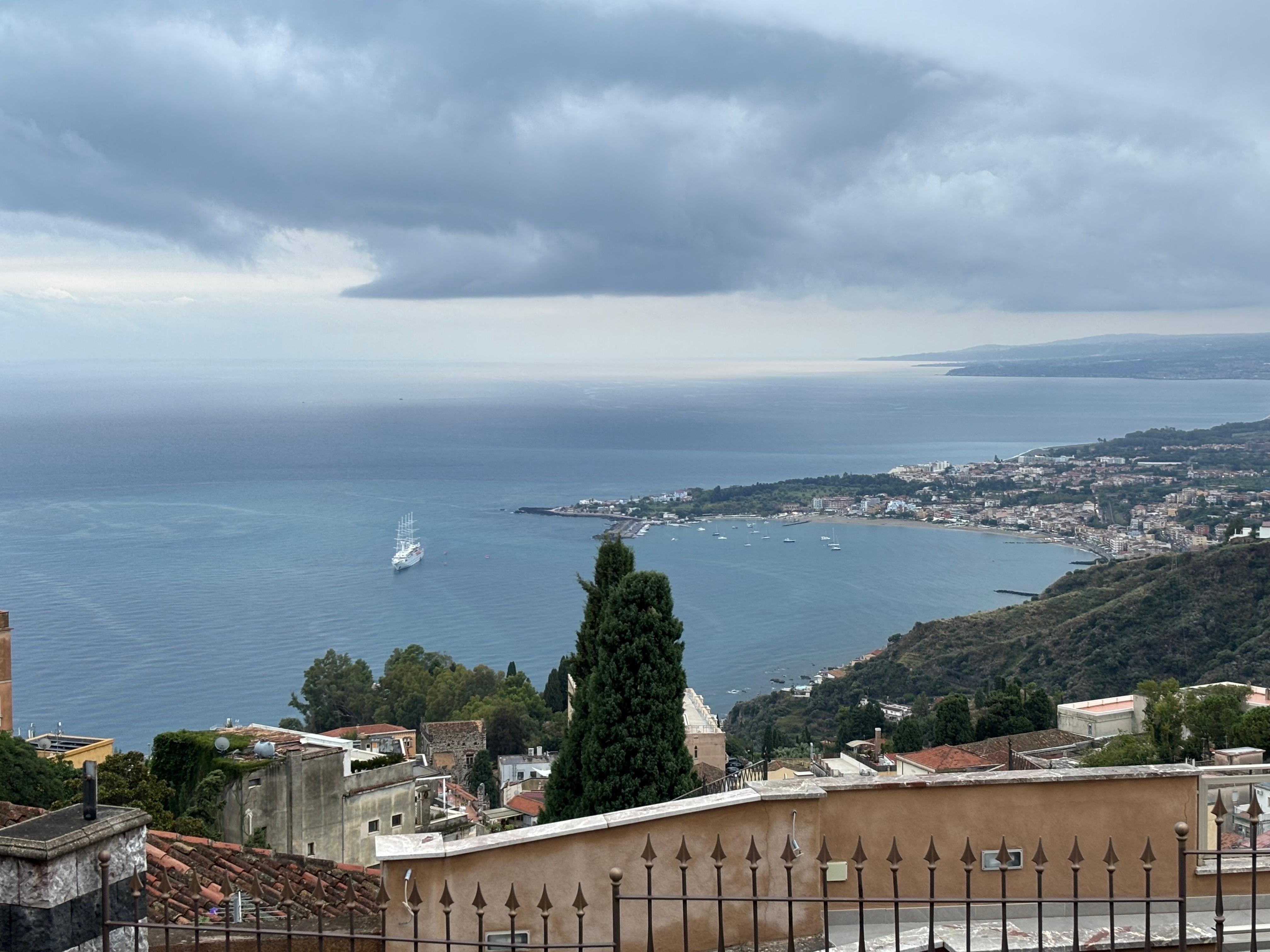 Daytime view from the balcony