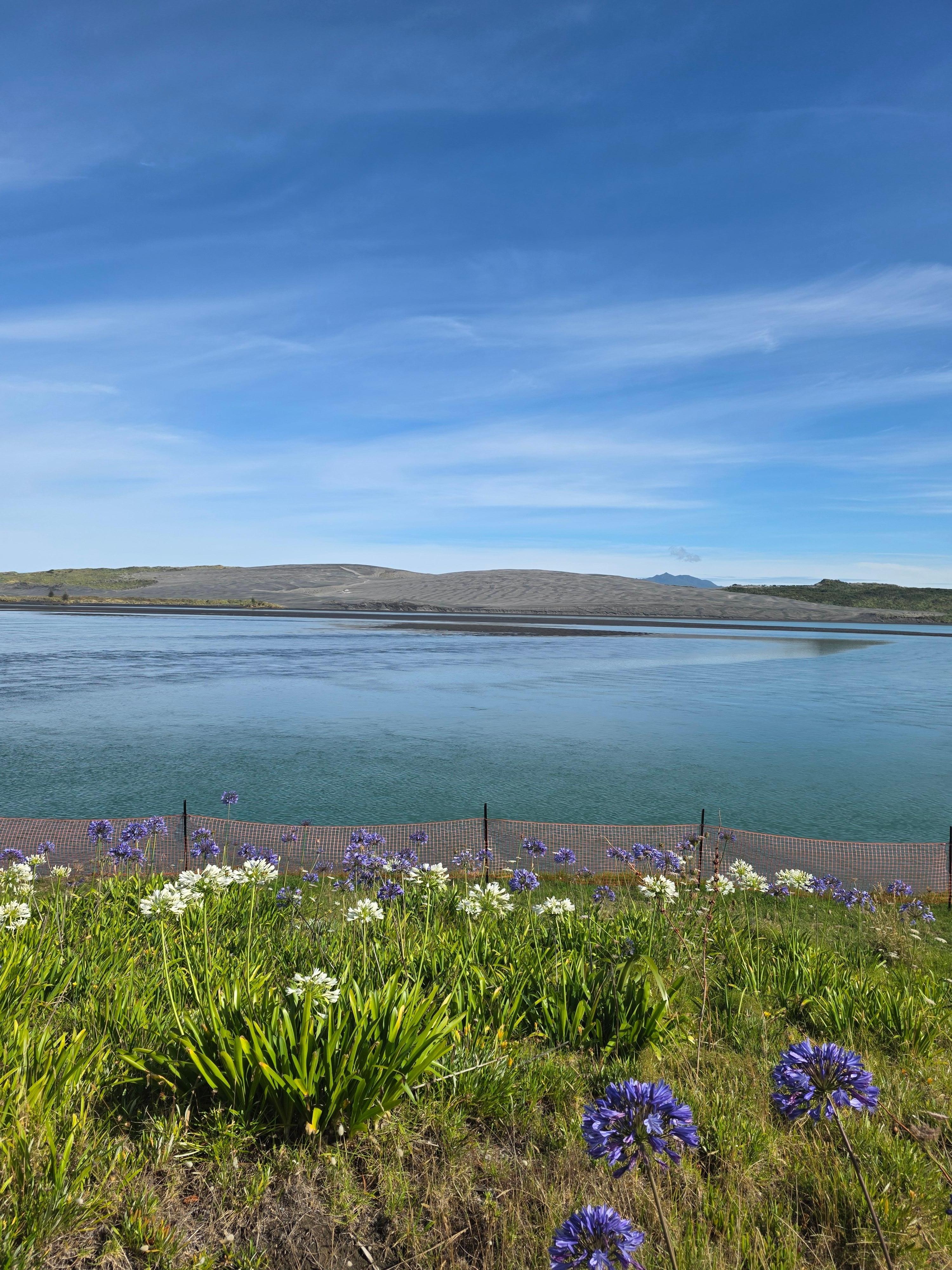 Right outside the bach