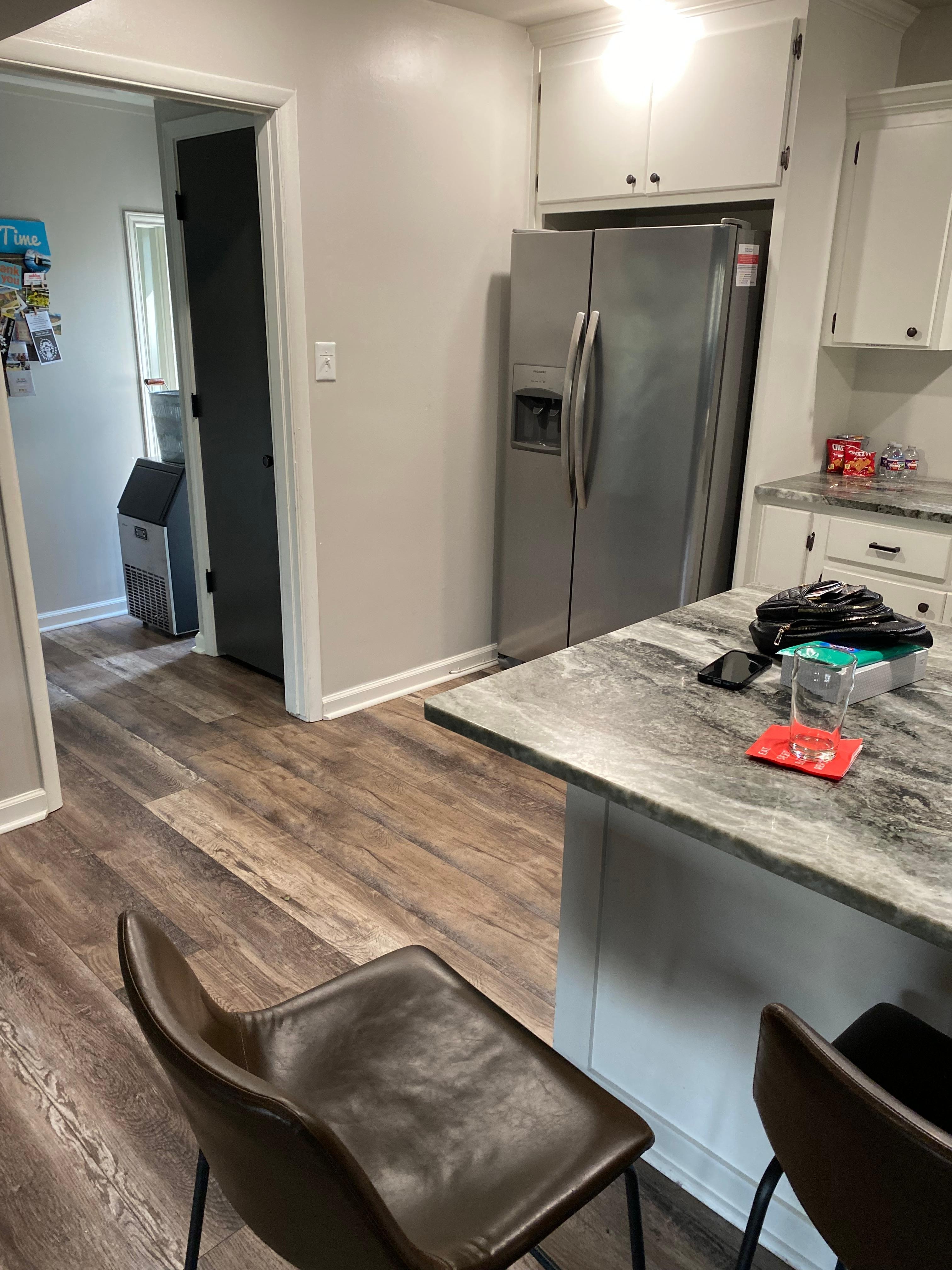 Ice machine through the doorway!