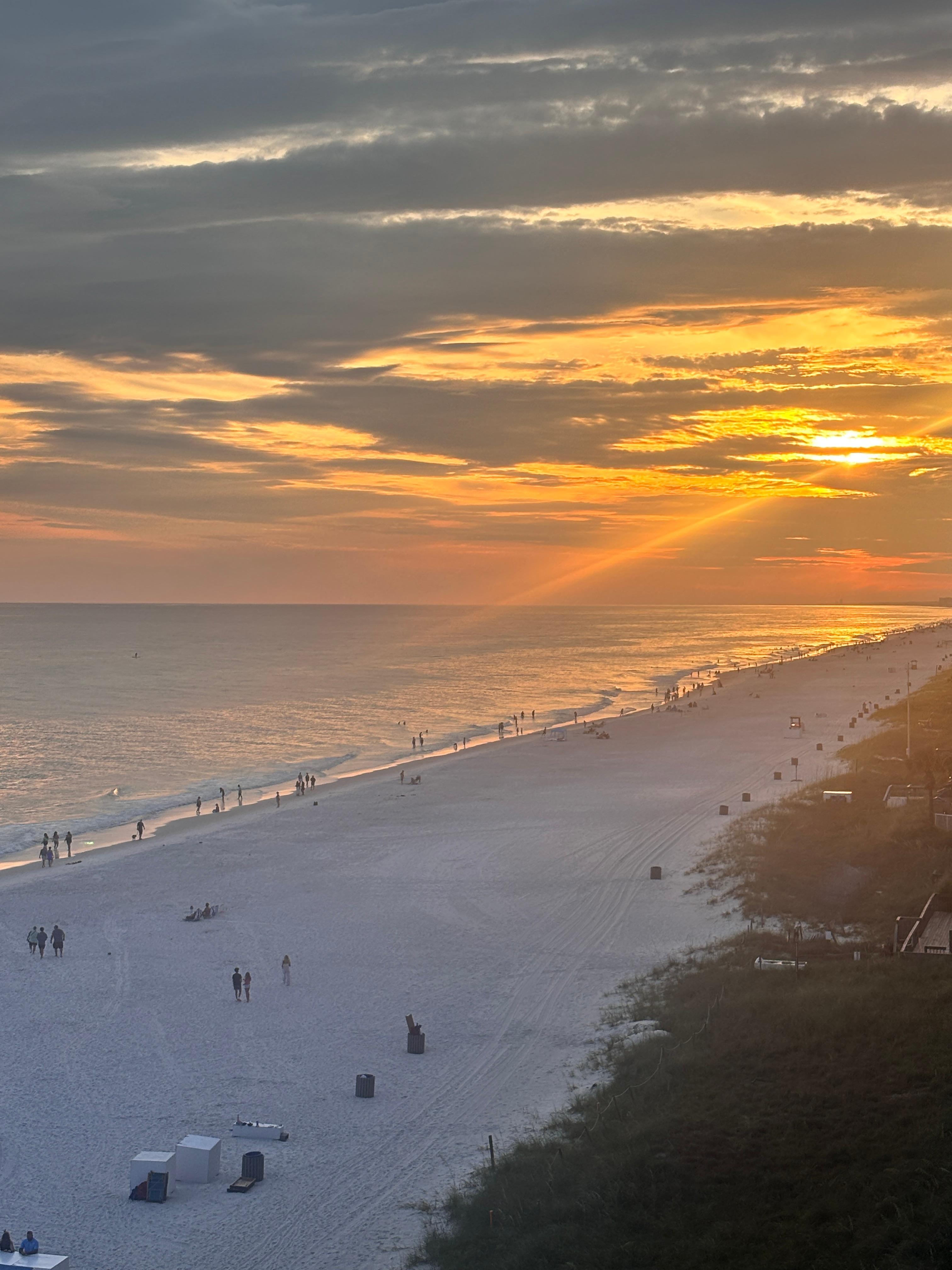 Sunset from the balcony 