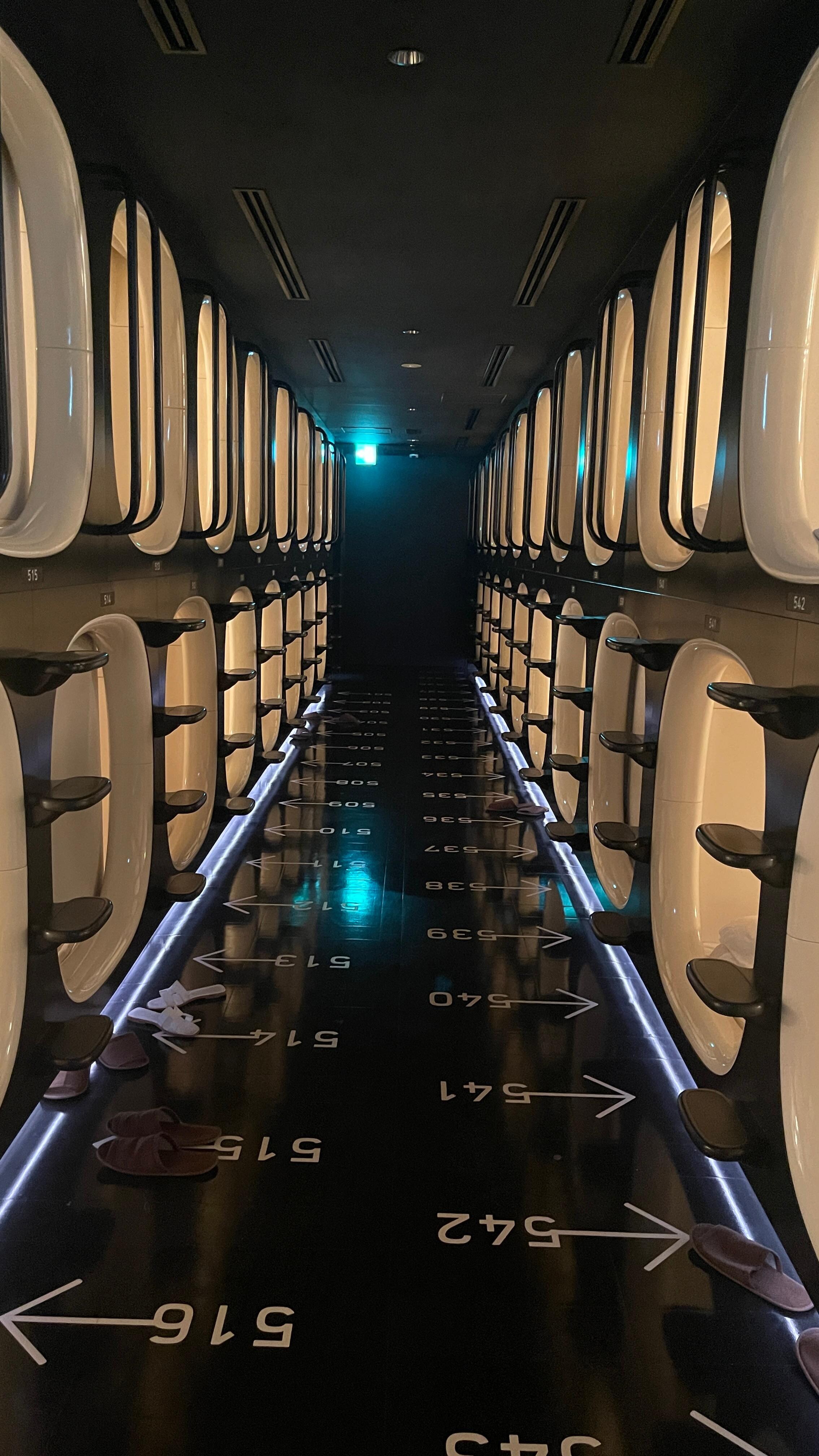 The room area are really quiet and peaceful because of the rules that you are not allow to talk into phone in the capsule. Otherwise everyone will hear exactly what are you talking about.