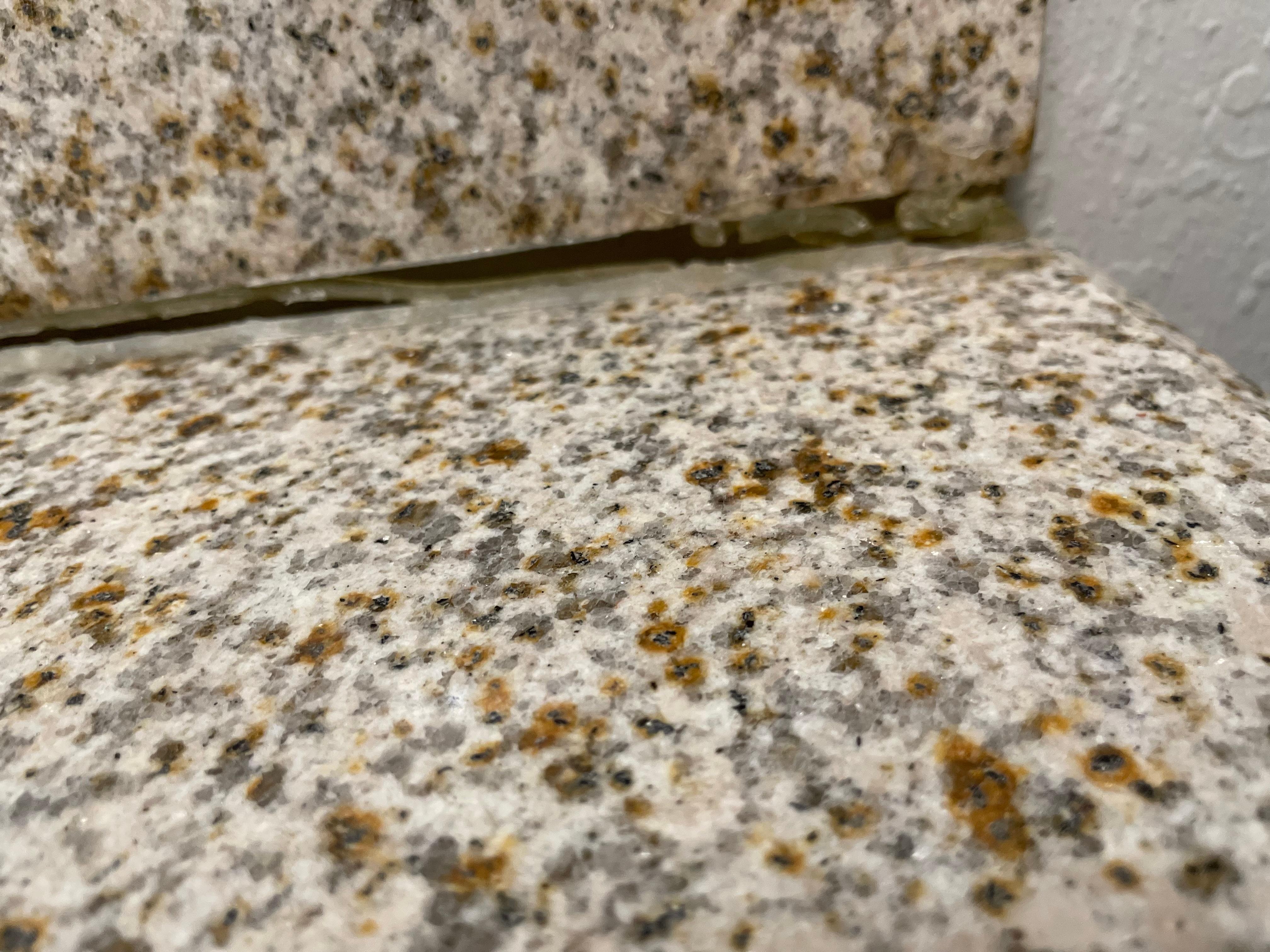 The counter with the sink in it.