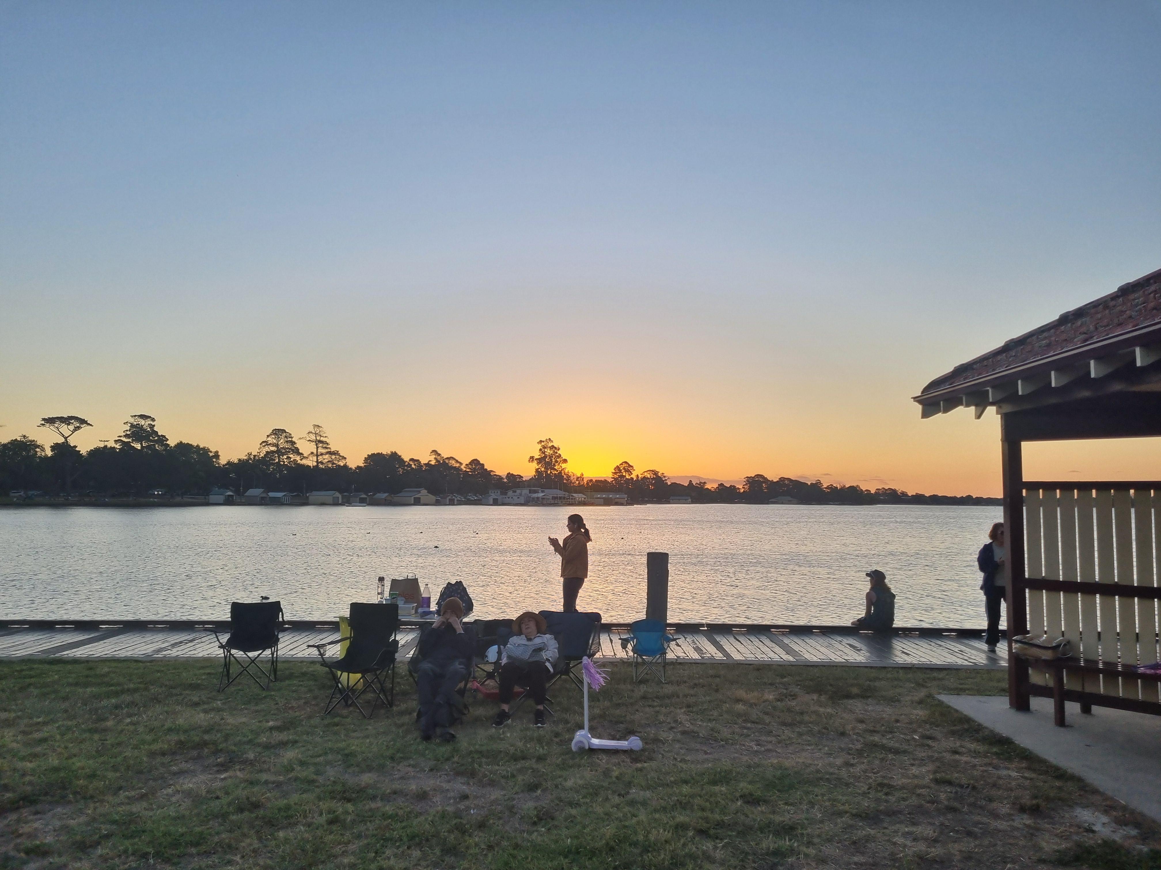 Lake Wendouree at sunset