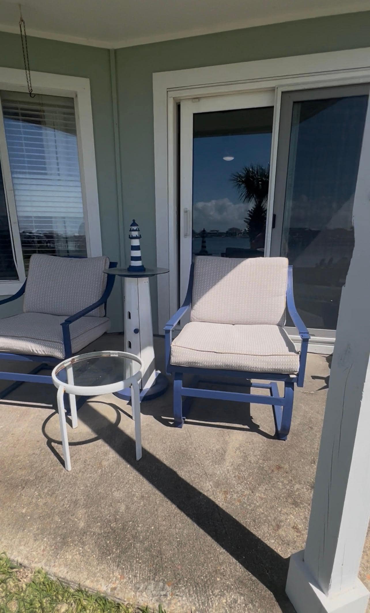 Ground level patio