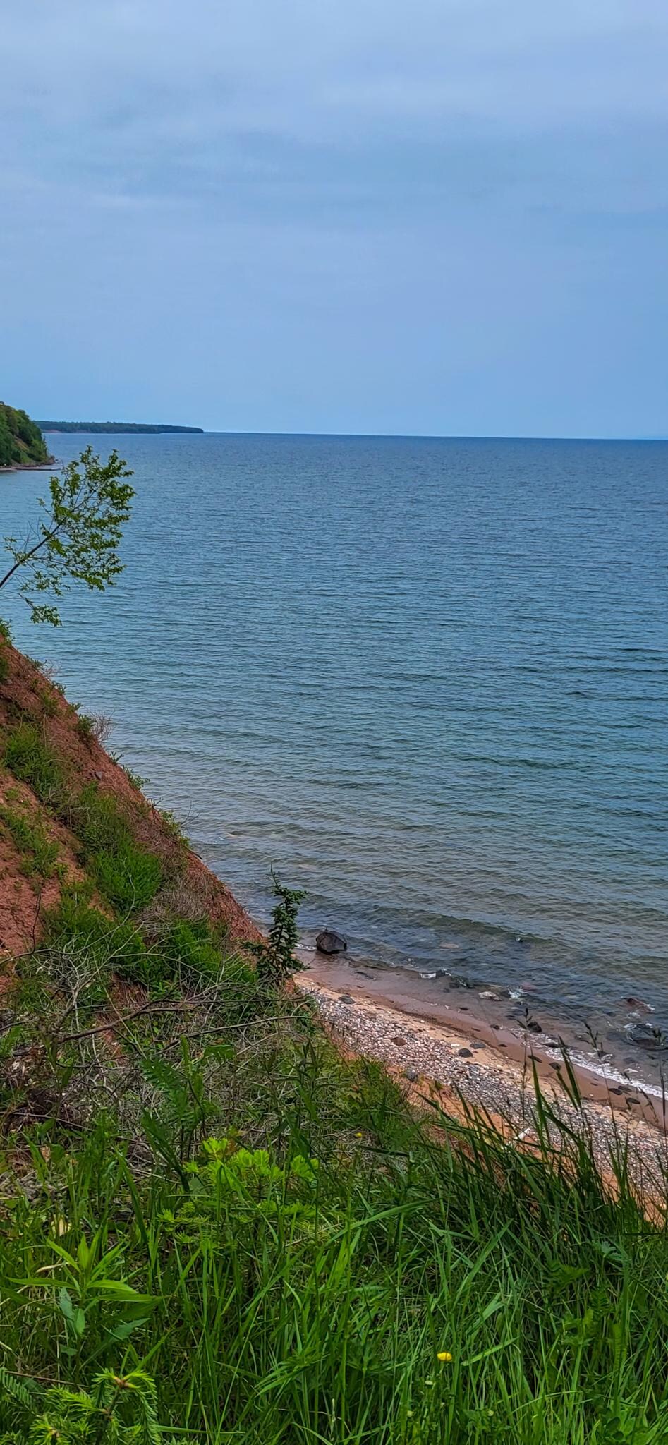 View from the bluff top