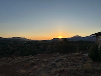 Sunset from the back deck