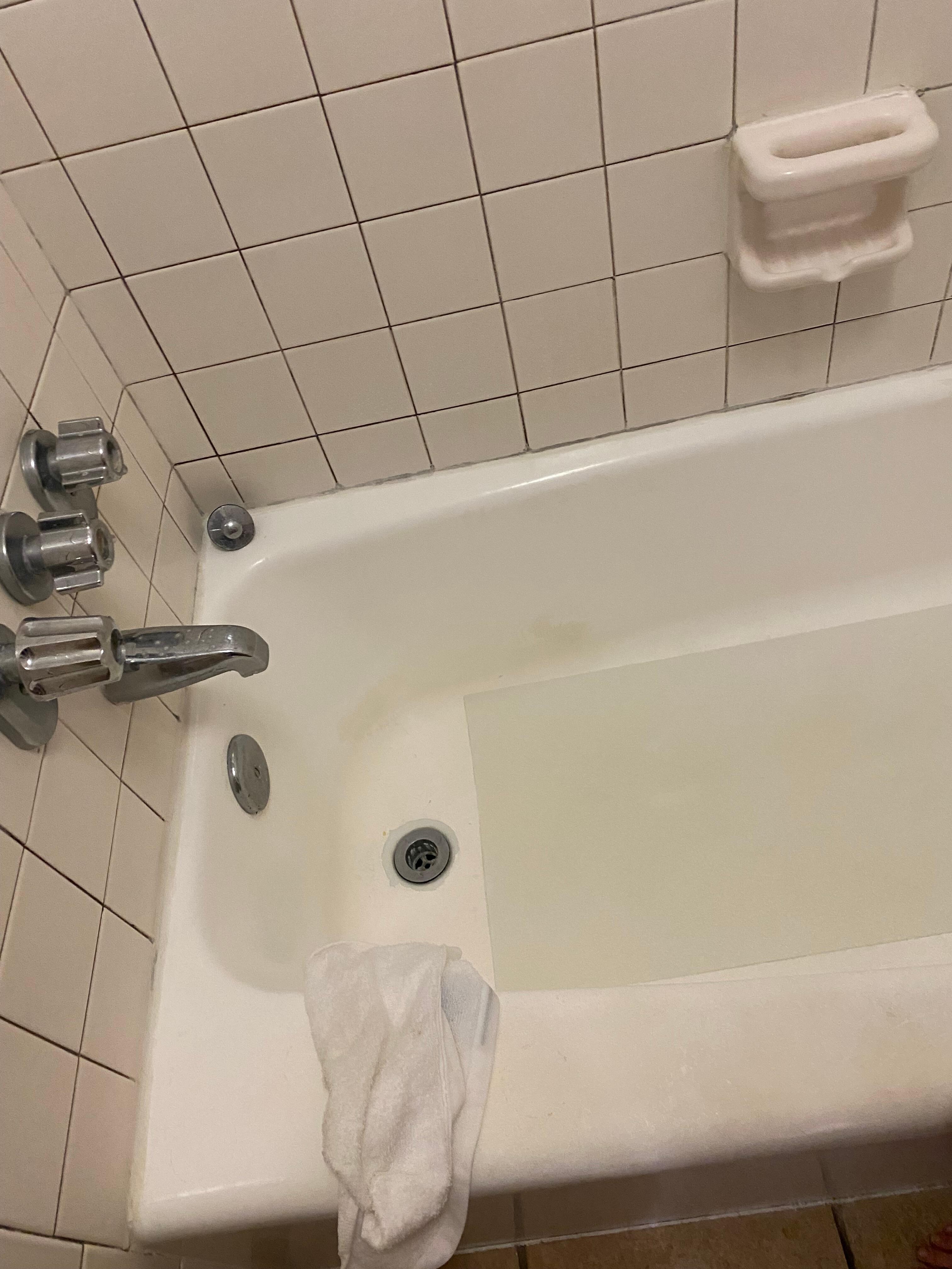 Stained tub