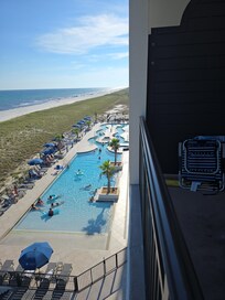 Pool from our balcony day